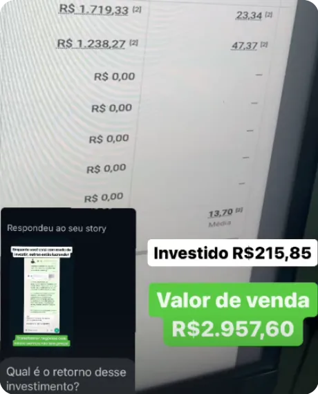 Print de resultado 10 enviado por cliente da Nonaka ADS