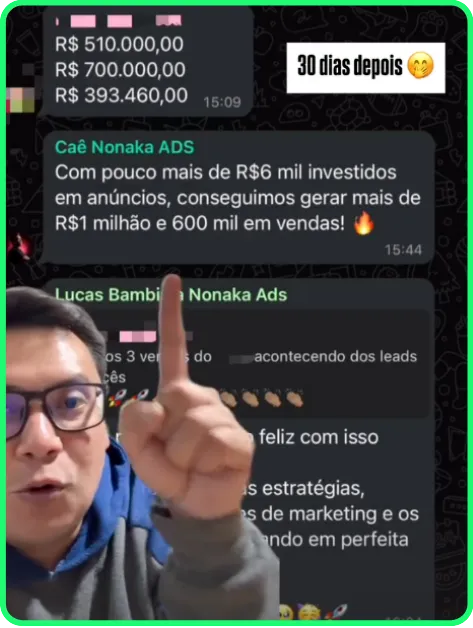 Print de resultado 22 enviado por cliente da Nonaka ADS